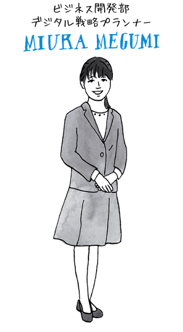 ビジネス開発部デジタル戦略プランナー MIURA MEGUMI